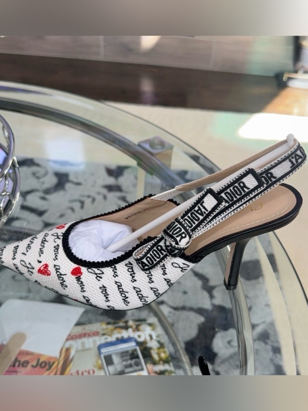 Dior Canvas Slingback Pumps - Picture 6 of 6
